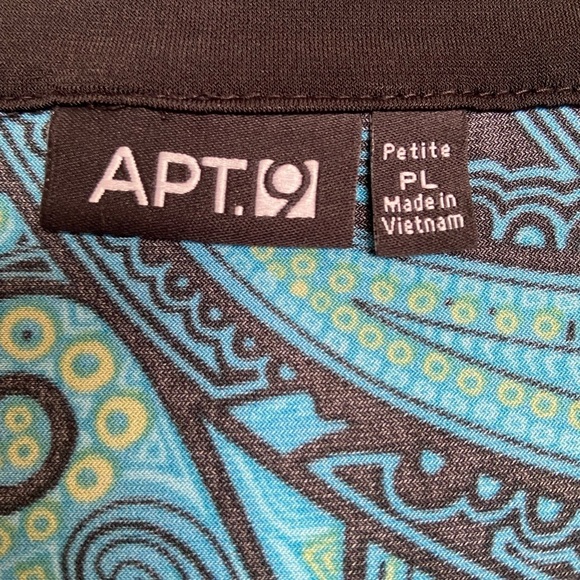 Vintage/Retro APT.9 Sz-LP Paisley Top-Deep Riveted Neckline, Waist Ties, In VGUC - Picture 14 of 16